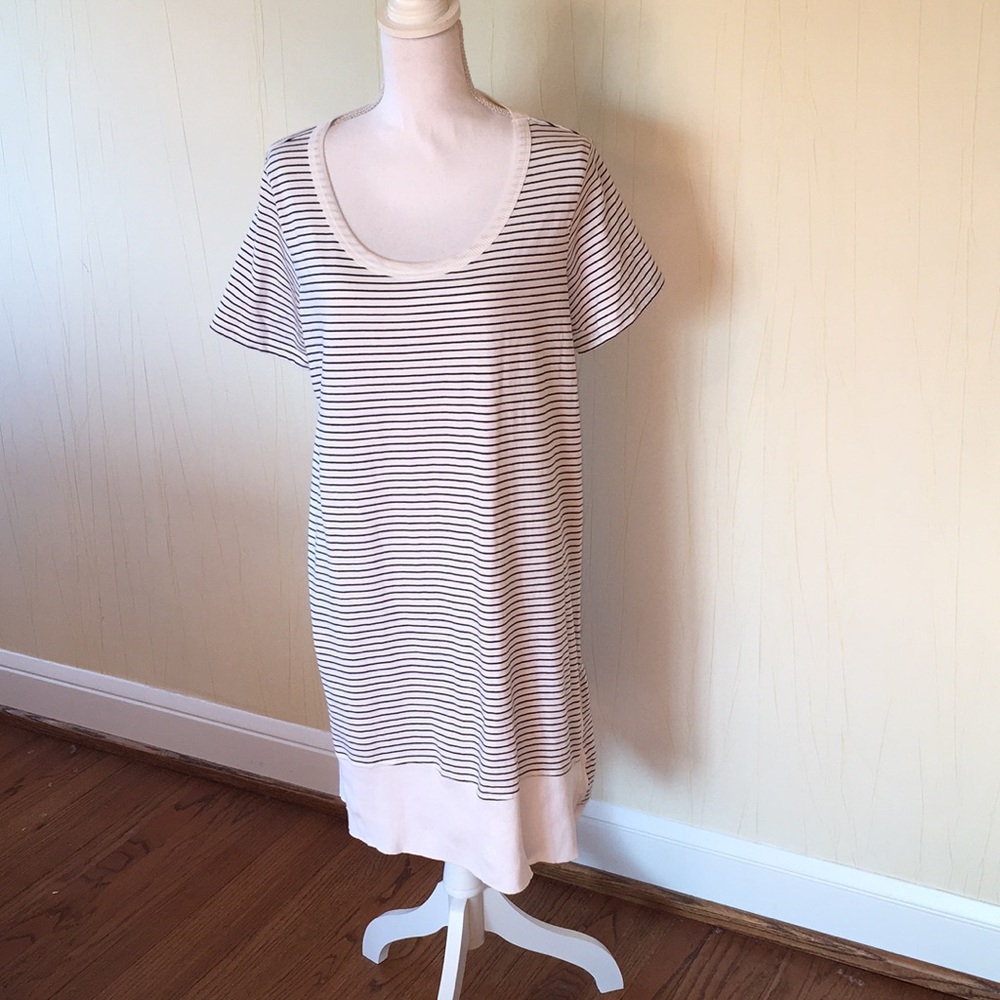 Philosophy from Anthropology scoop neck T-shirt dress